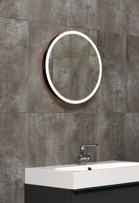 miior-mid-sun-miroir-led-rond-50-cm-coulissant-noir image 2
