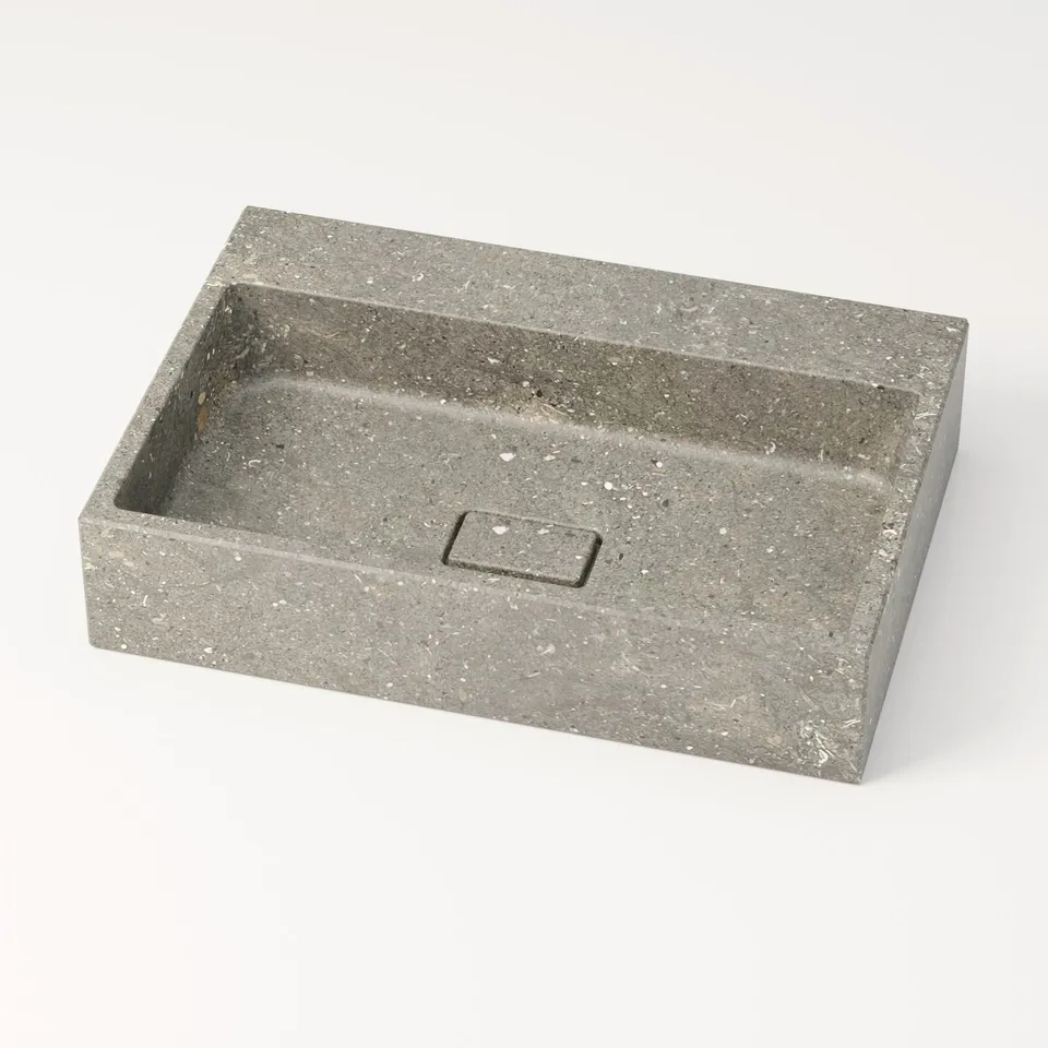 unique-habitat-aumar-vasque-60-cm-bleu-gris-sans-percement-2 image 1
