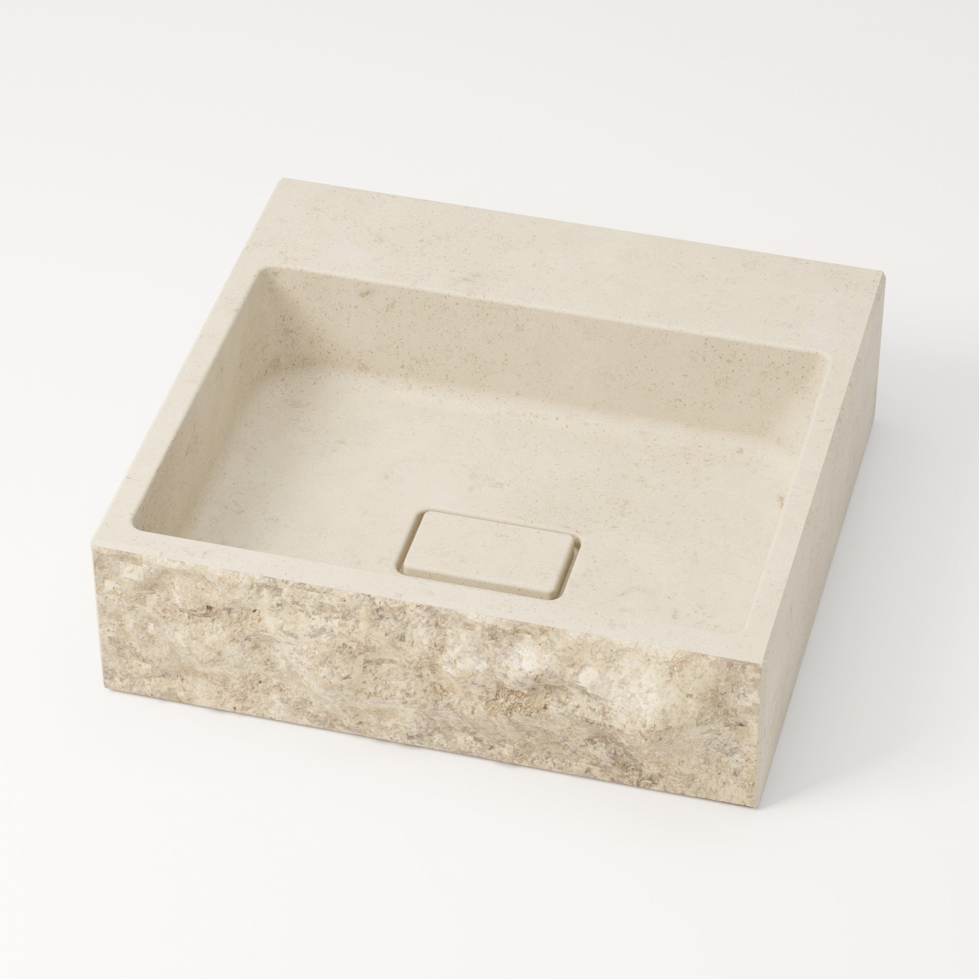 unique-habitat-aumar-mol-anos-44-cm-vasque-rectangulaire-cr-me image 2