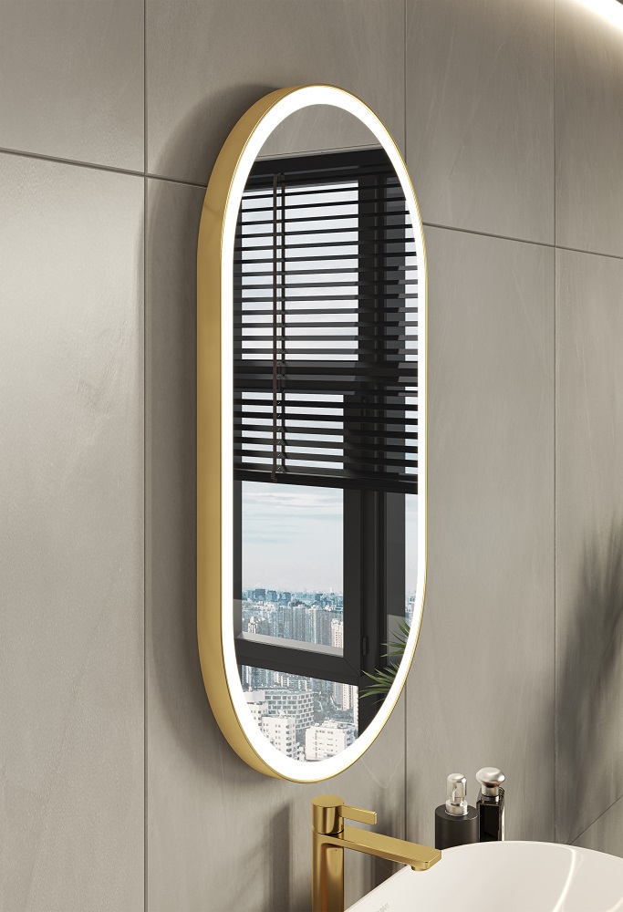 miior-trend-ovo-5090-miroir-salle-de-bain-led-blanc-mat image 2