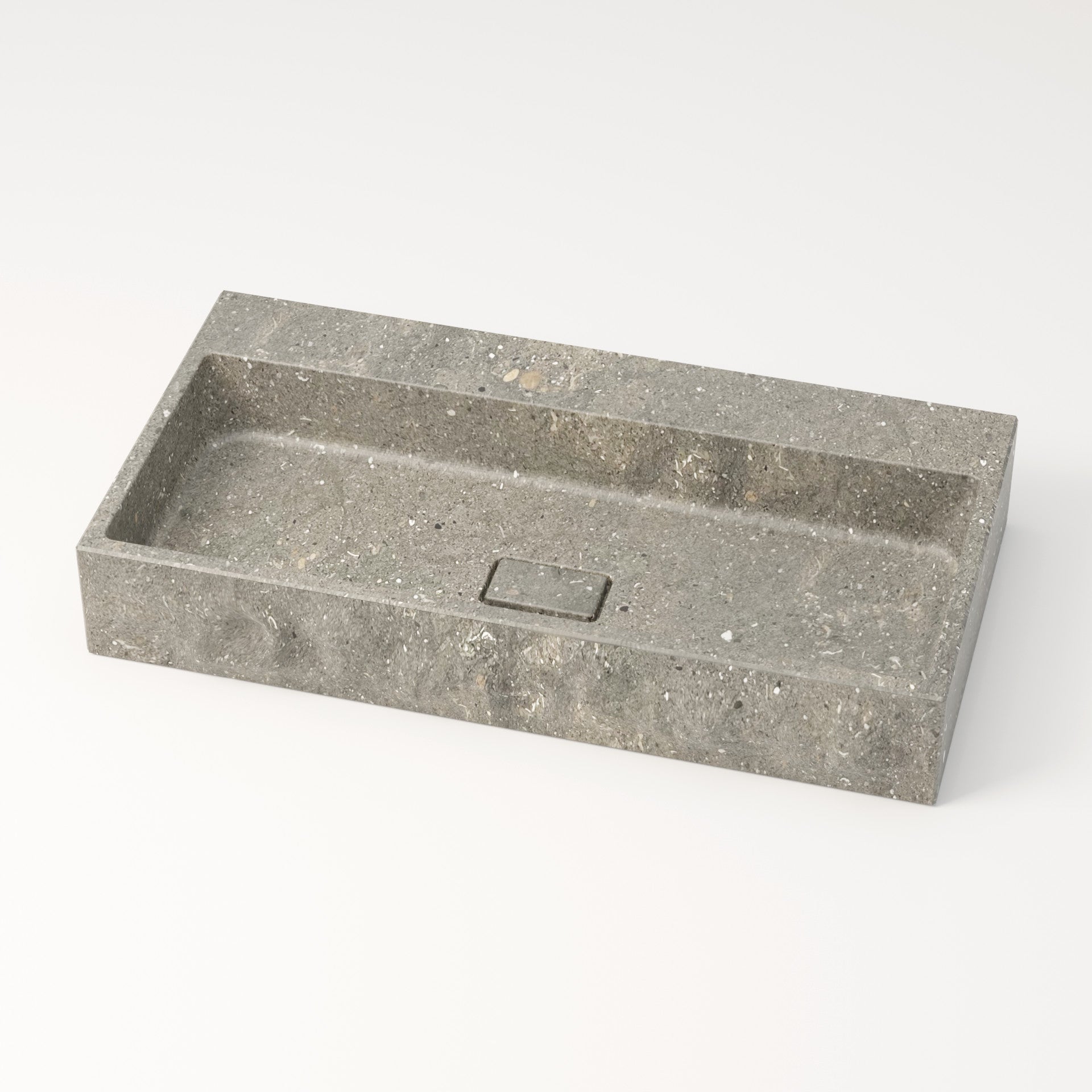 unique-habitat-aumar-vasque-80-cm-bleu-gris-sans-percement image 1