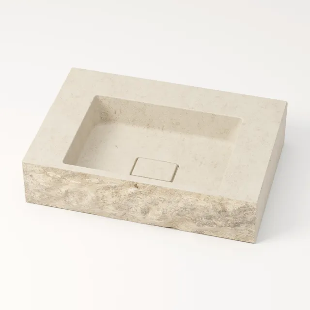 unique-habitat-l-man-60-cm-vasque-pierre-cr-me-mol-anos-brute image 1