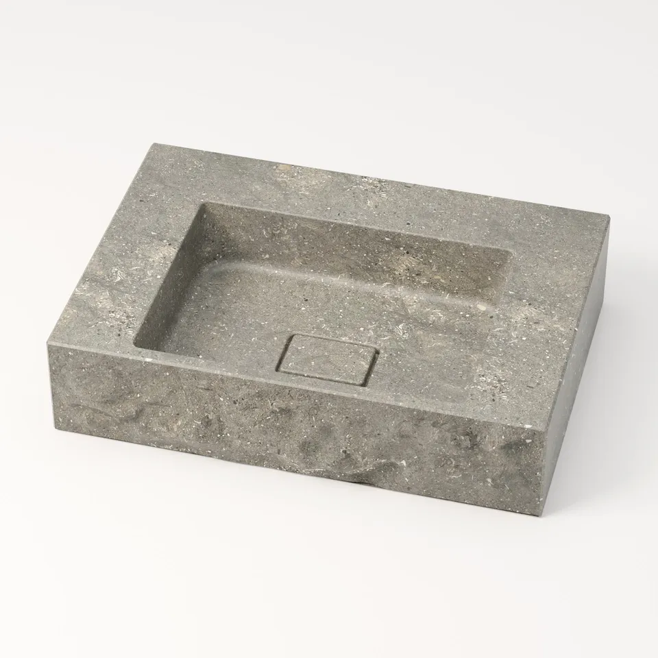 unique-habitat-l-man-vasque-marbre-60-cm-bleu-gris-brut image 1