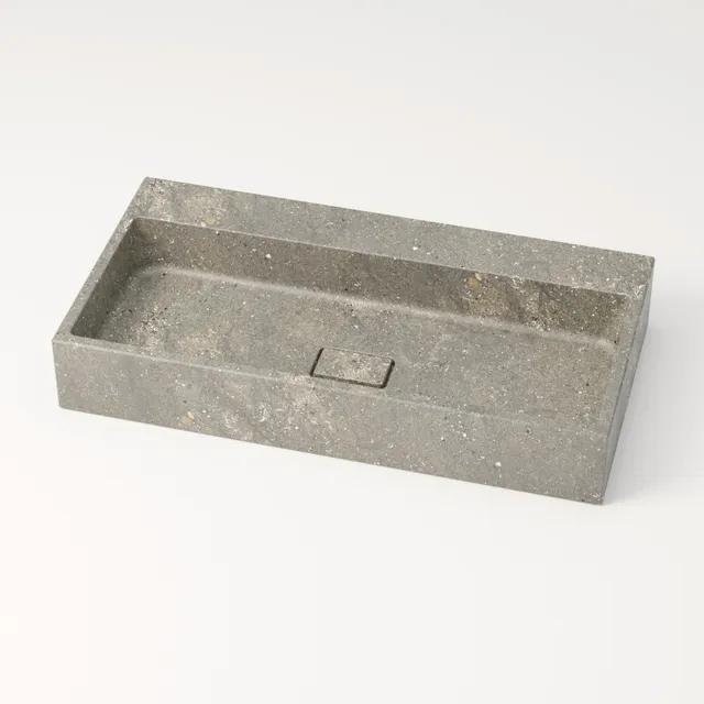 unique-habitat-aumar-vasque-marbre-bleu-80-cm-sans-percement image 1
