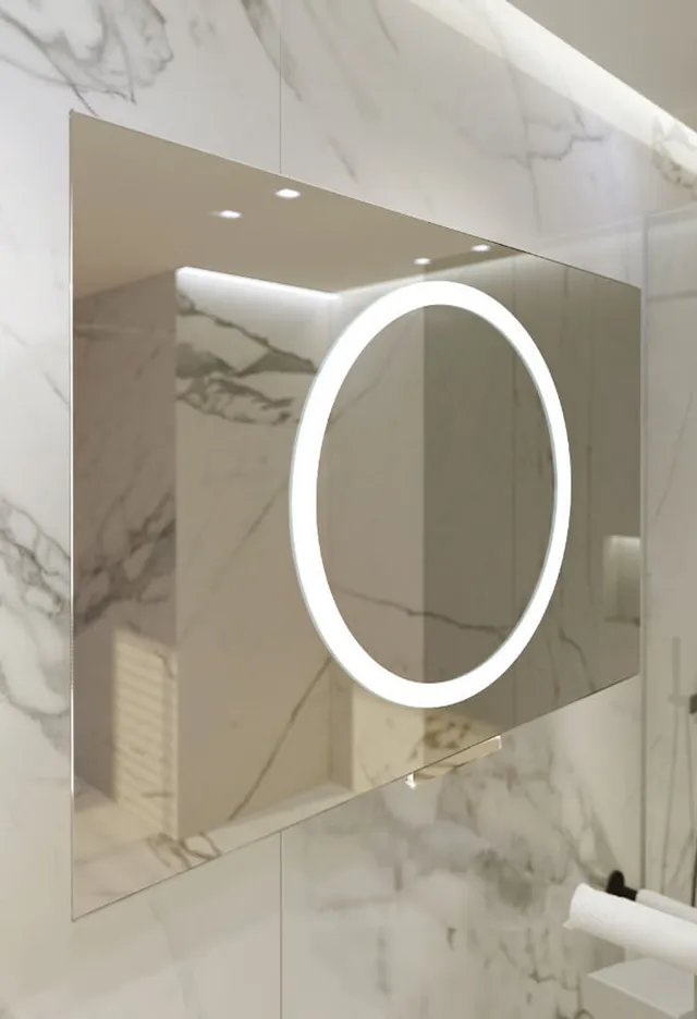 miior-smart-pul-miroir-salle-de-bain-led-plat-blanc image 1